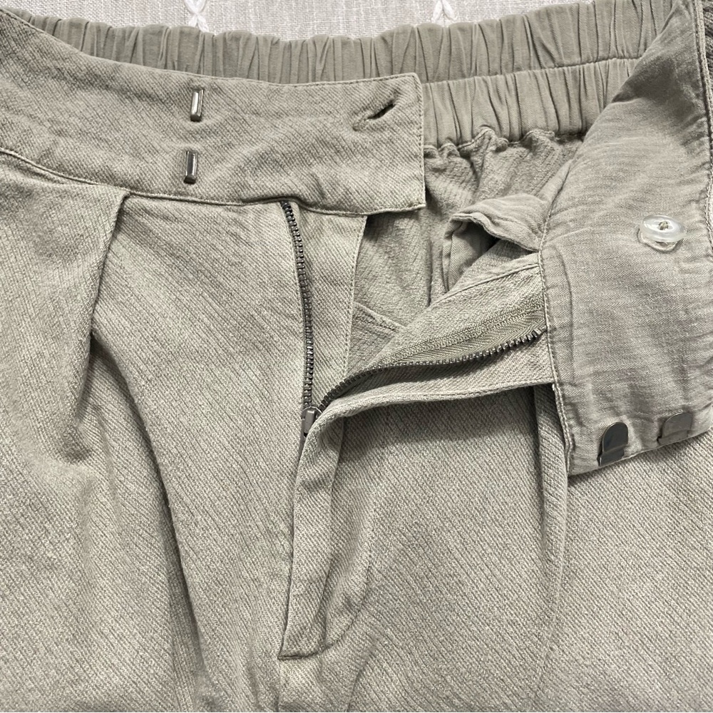 Free People Cool Harbor Wide Leg Denim Pants In Serpent - Picture 15 of 15